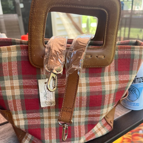 Longaberger Orchard Park Plaid Purse - Picture 4 of 9